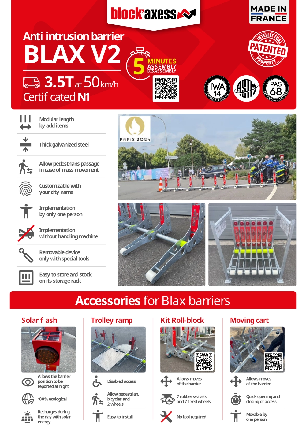 Certified HVM Product Documentation | Block Axess Technical Resources