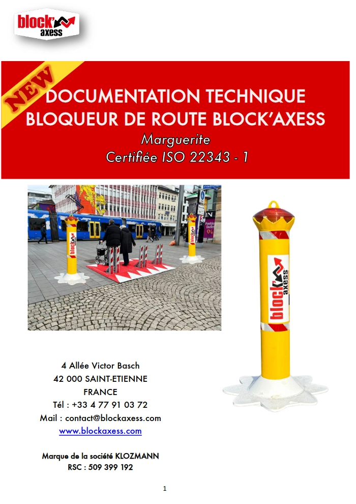 Barrière anti véhicules bélier, ralentisseurs, bornes | Documentation